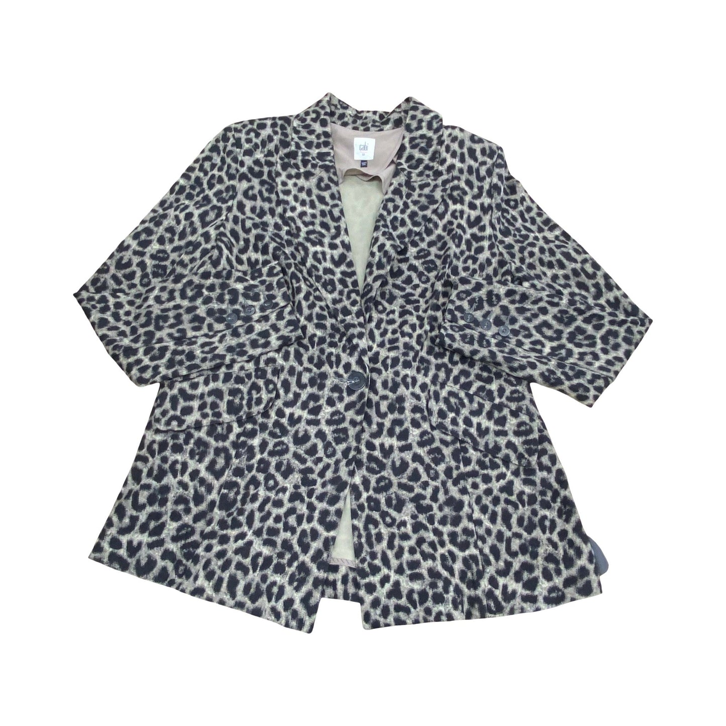 Blazer By Cabi In Animal Print, Size:12