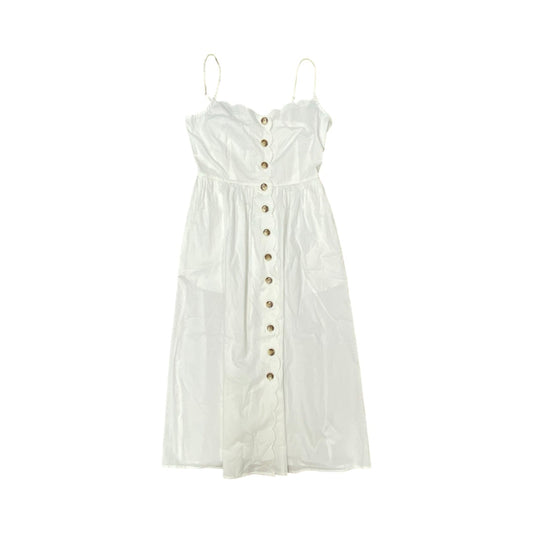 Dress Casual Maxi By J. Crew In White, Size:4