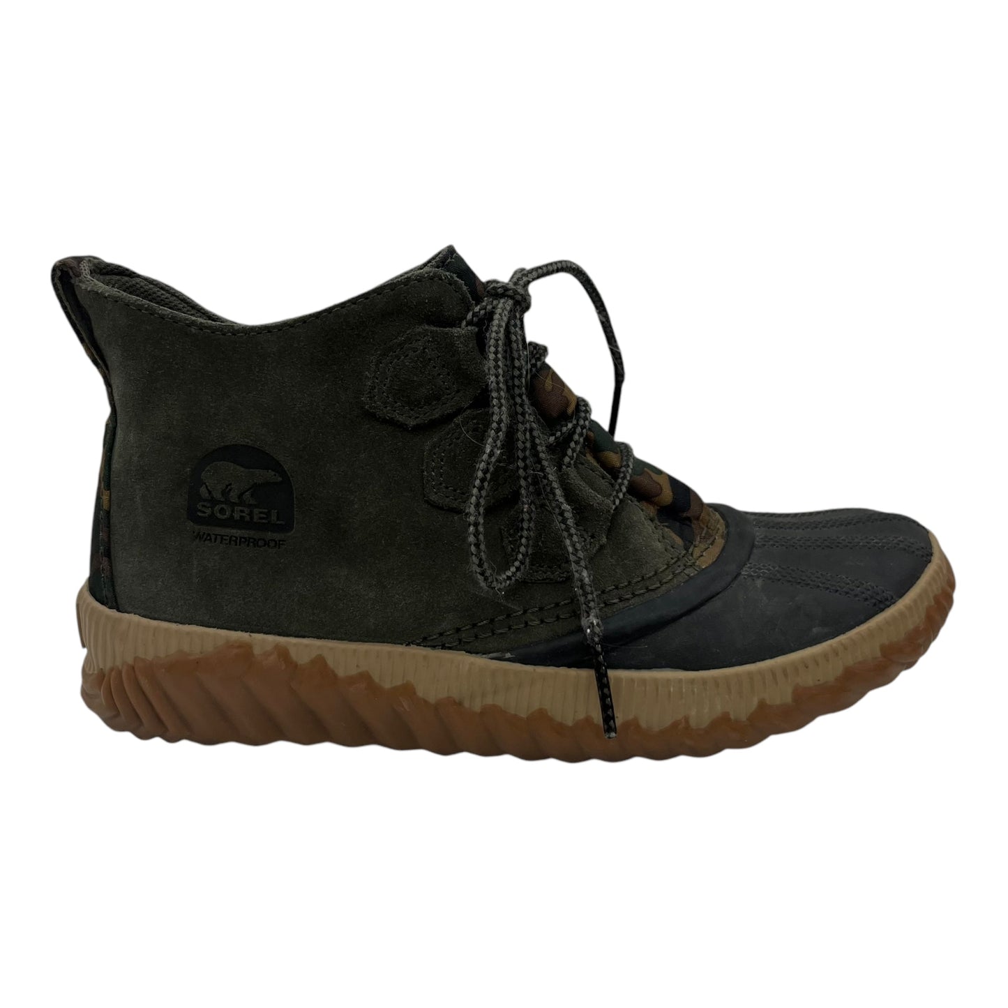 Boots Rain By Sorel In Green, Size:7