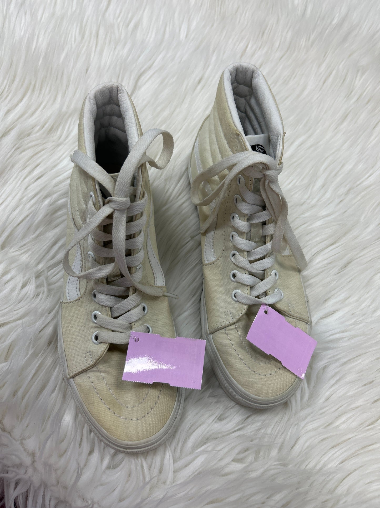 Shoes Sneakers By Vans In Cream, Size:8