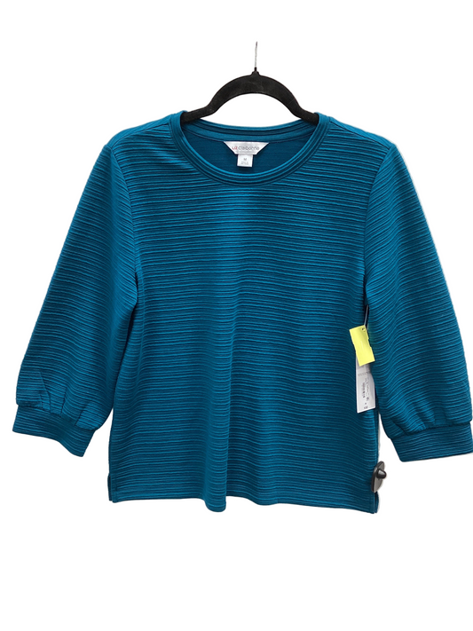 Top Ls By Liz Claiborne In Blue, Size:M