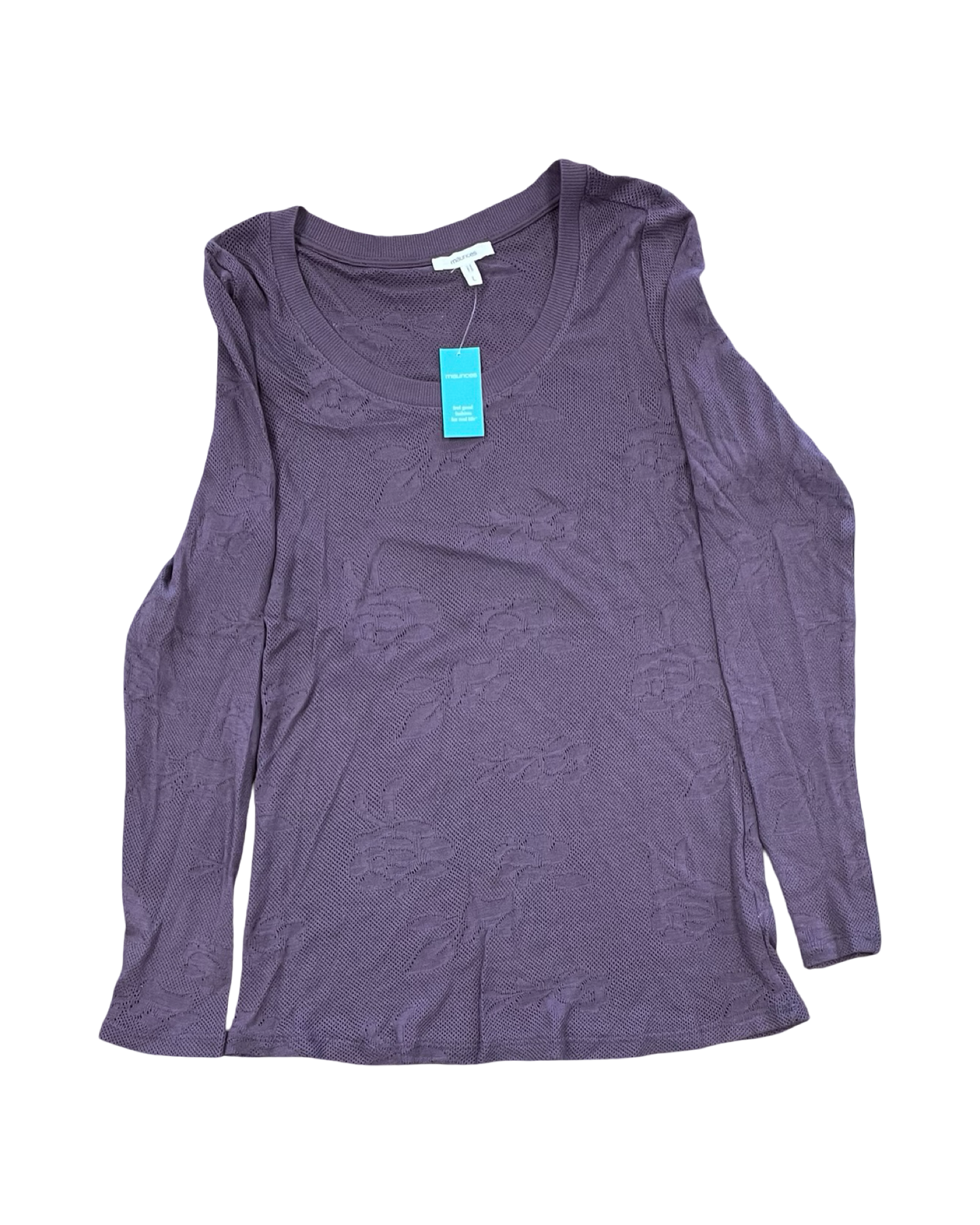Top Ls By Maurices In Purple, Size:L