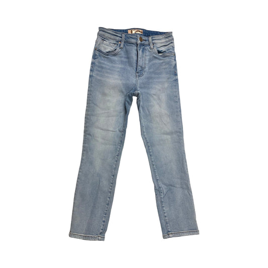 Jeans Straight By Kut In Blue Denim, Size:2