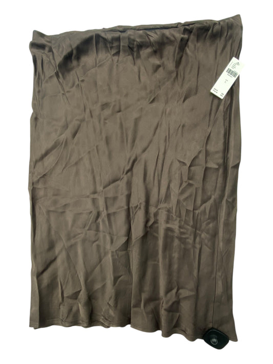 Skirt Midi By Anthropologie In Brown, Size:L