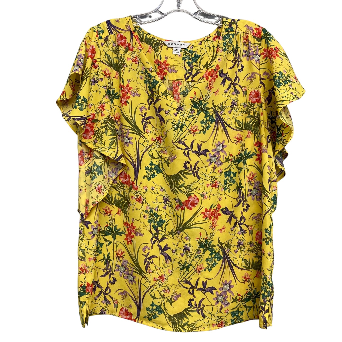 Top Ss By Counterparts In Floral Print, Size:M
