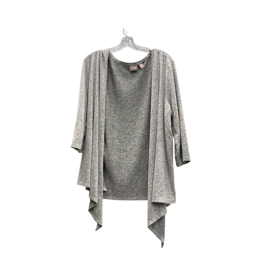 Cardigan By Chicos In Grey, Size:Xl
