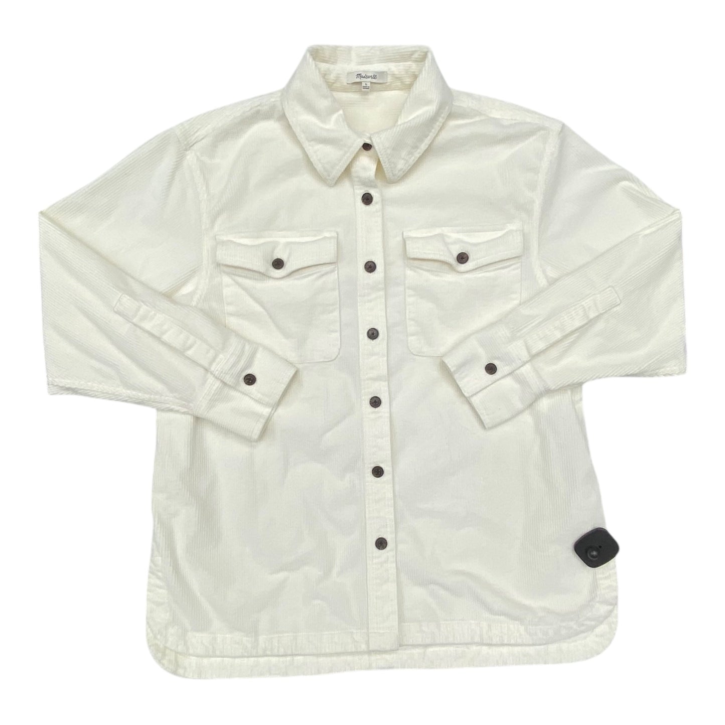 Jacket Shirt By Madewell In White, Size:L