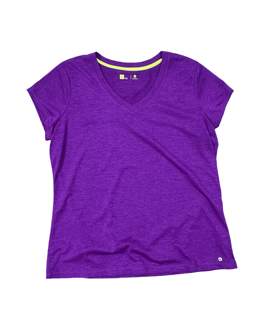 Athletic Top Ss By Xersion In Purple, Size:Xl