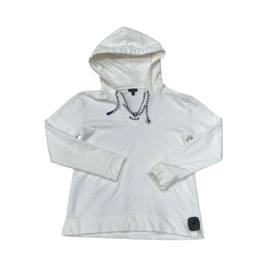 Sweatshirt Hoodie By Talbots In White, Size:S