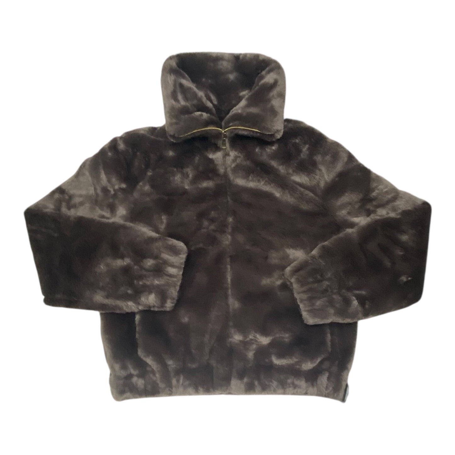 Coat Faux Fur & Sherpa By Banana Republic In Brown, Size:S
