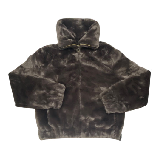 Coat Faux Fur & Sherpa By Banana Republic In Brown, Size:S