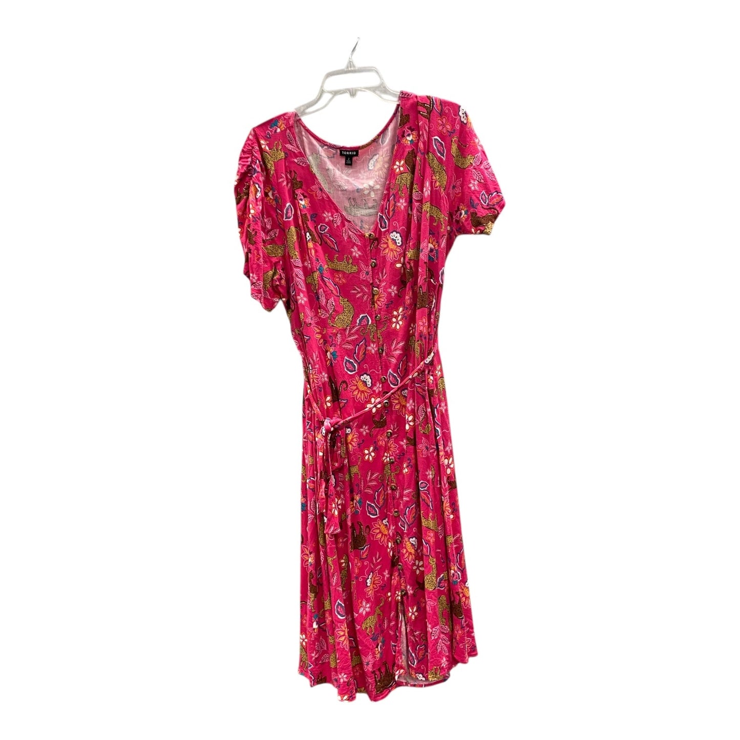 Dress Casual Midi By Torrid In Pink, Size:2X