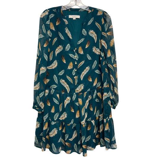 Dress Casual Short By Loft In Green & Tan, Size:Xs