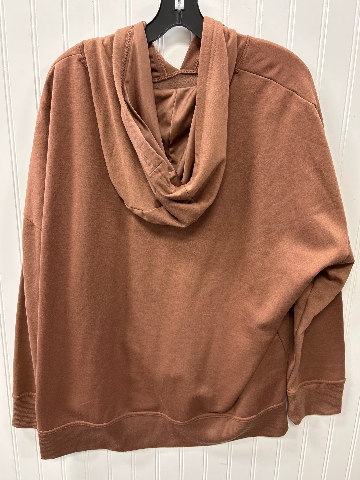 Sweatshirt Hoodie By Athletic Works In Brown, Size:2X