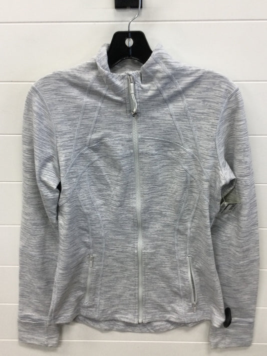 Athletic Jacket By Lululemon In Grey, Size:10