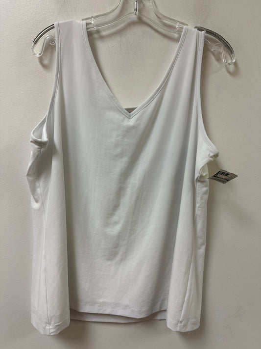 Tank Top By Clothes Mentor In White, Size:Xl