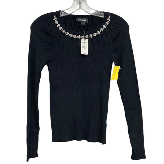 Top Ls By Express In Black & Silver, Size:S