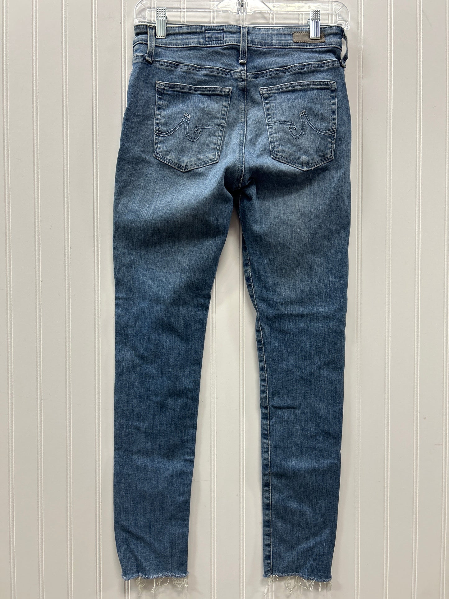 Jeans Skinny By Adriano Goldschmied In Blue Denim, Size:4