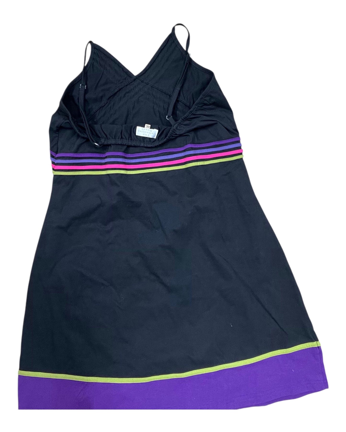 Dress Casual Short By Clothes Mentor In Black & Purple, Size:1X