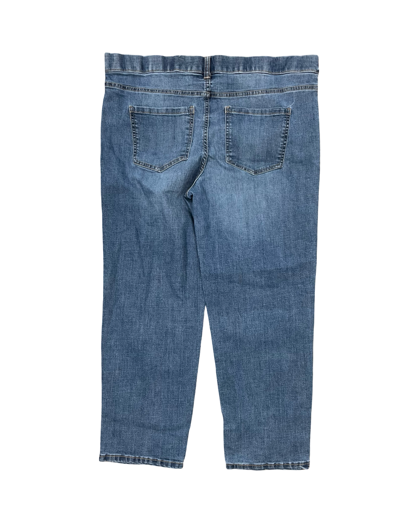 Jeans Straight By Time And Tru In Blue Denim, Size:18