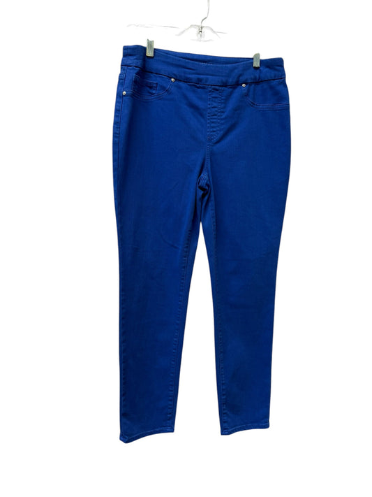 Jeans Skinny By Chicos In Blue Denim, Size:8