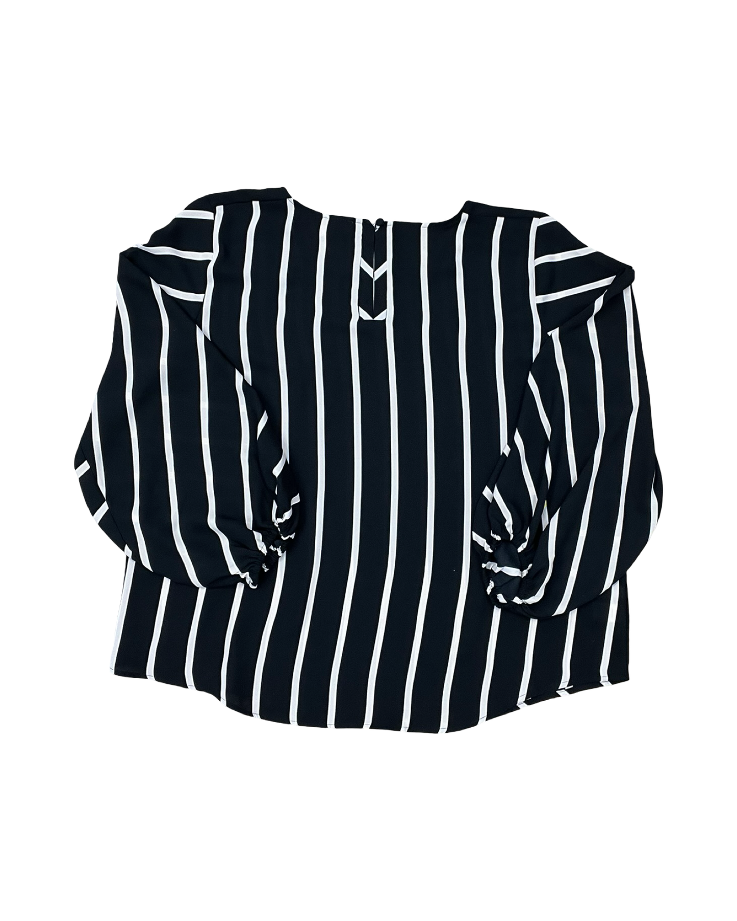 Top 3/4 Sleeve By Loft In Black & Tan, Size:Sp