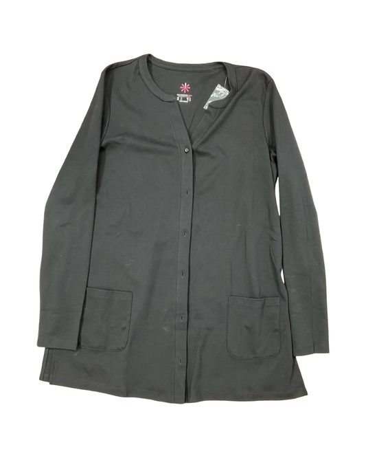 Cardigan By Isaac Mizrahi Live Qvc In Black, Size:S
