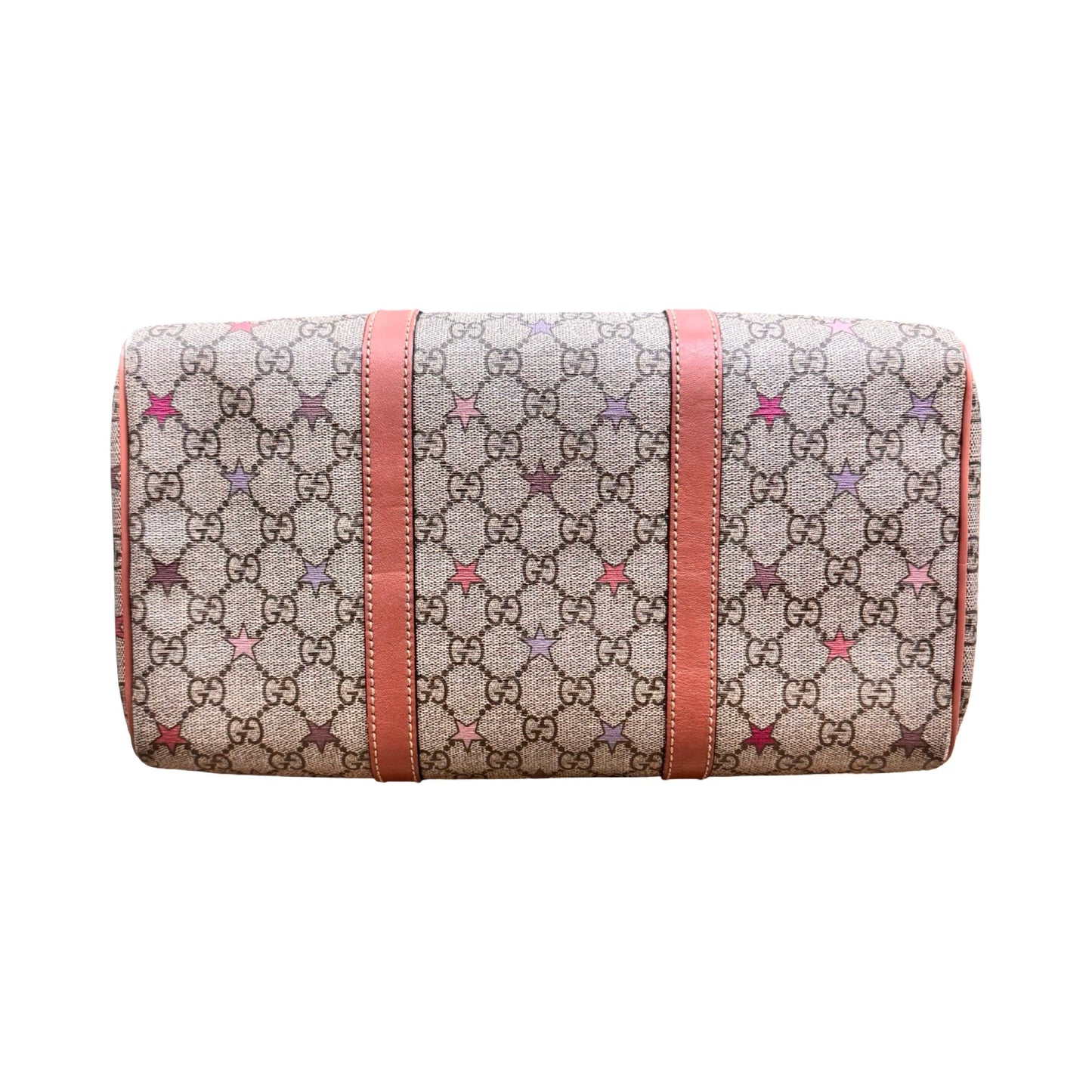 Handbag Supreme Canvas Tattoo Stars Joy Boston 35 Luxury Designer By Gucci In Multi, Size:Medium