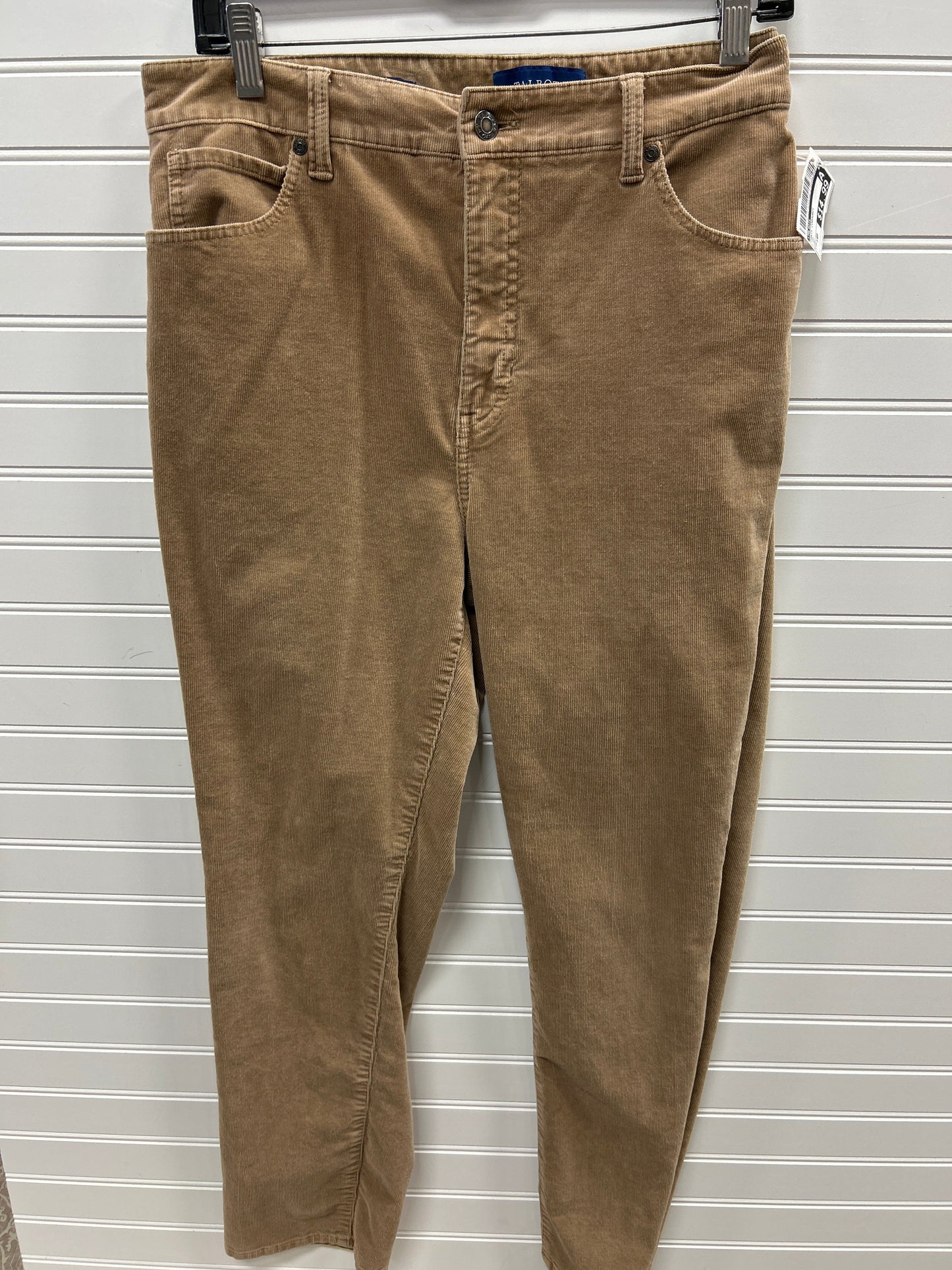 Pants Corduroy By Talbots In Tan, Size:14P