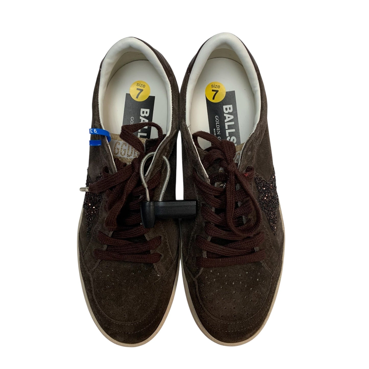 Shoes Luxury Designer By Golden Goose In Brown, Size: 7
