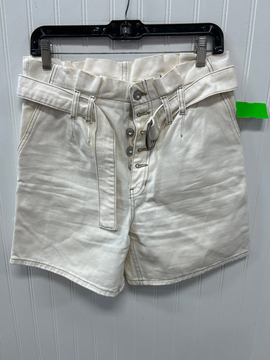 Shorts By Free People In Cream Denim, Size:0