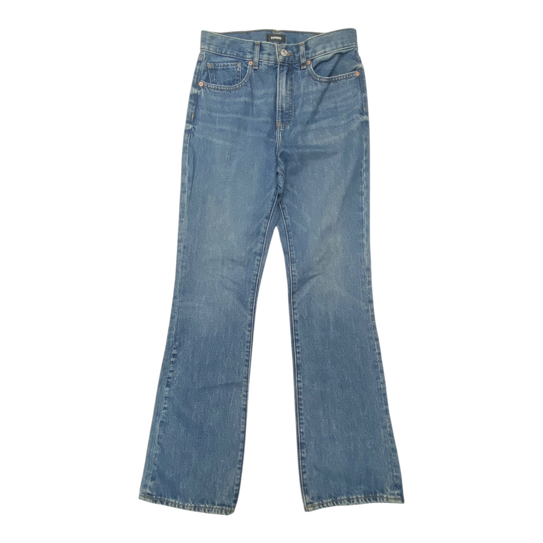 Jeans Boot Cut By Express In Blue, Size:4