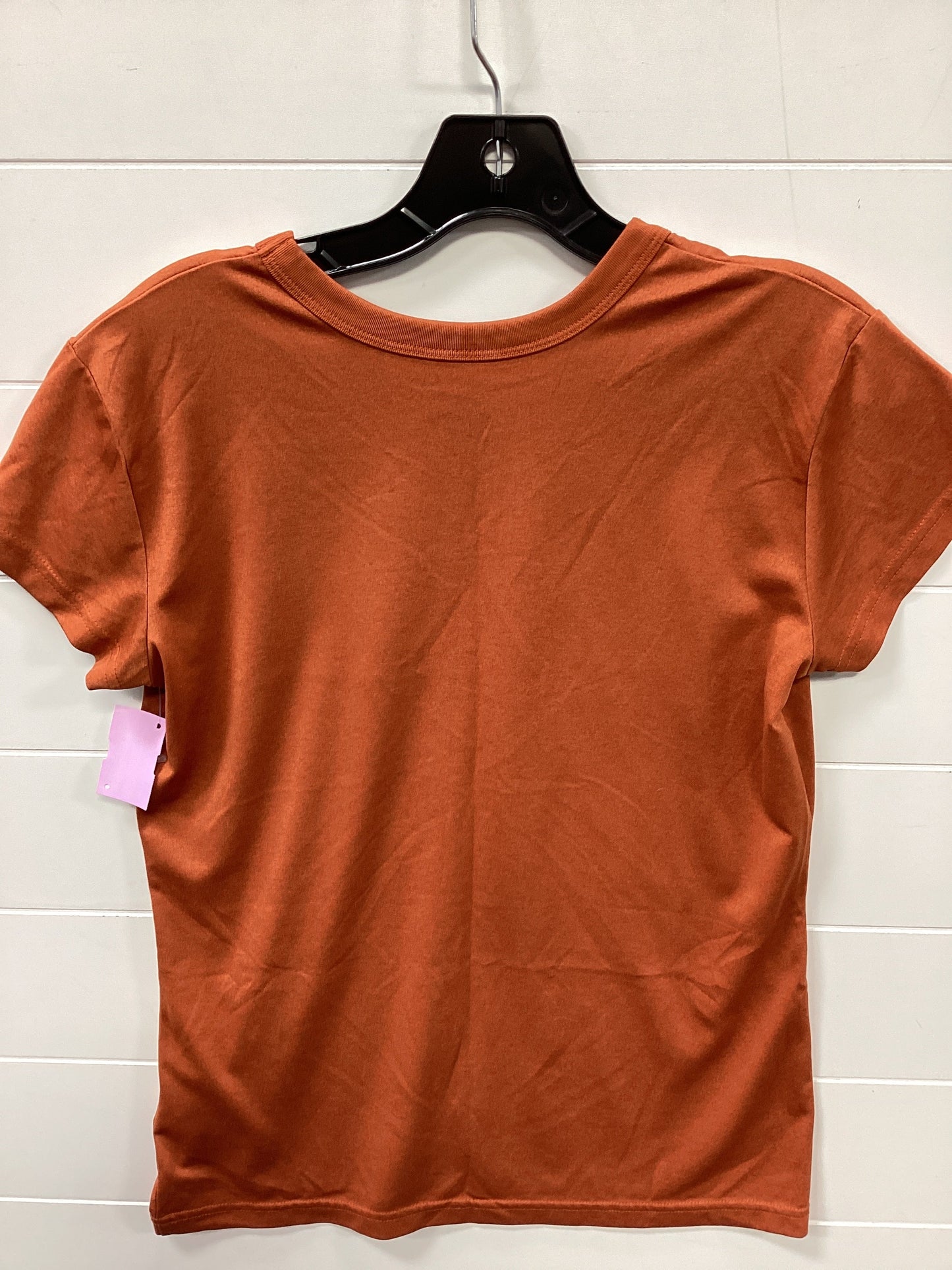 Athletic Top Ss By Nike In Orange, Size:M