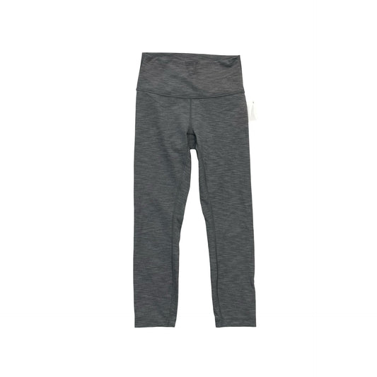 Athletic Leggings Capris By Lululemon In Grey, Size:6
