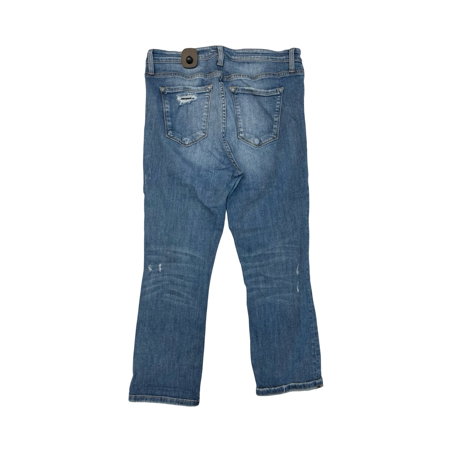 Jeans Straight By Flying Monkey In Blue Denim, Size:12