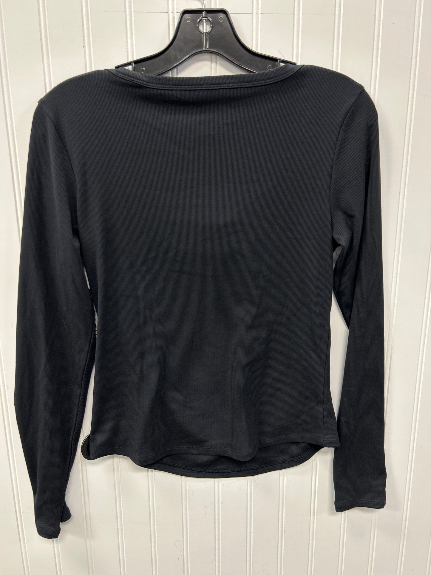 Athletic Top Ls Crewneck By Athleta In Black, Size:M
