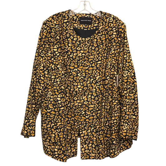Blazer By Who What Wear In Animal Print, Size:2X