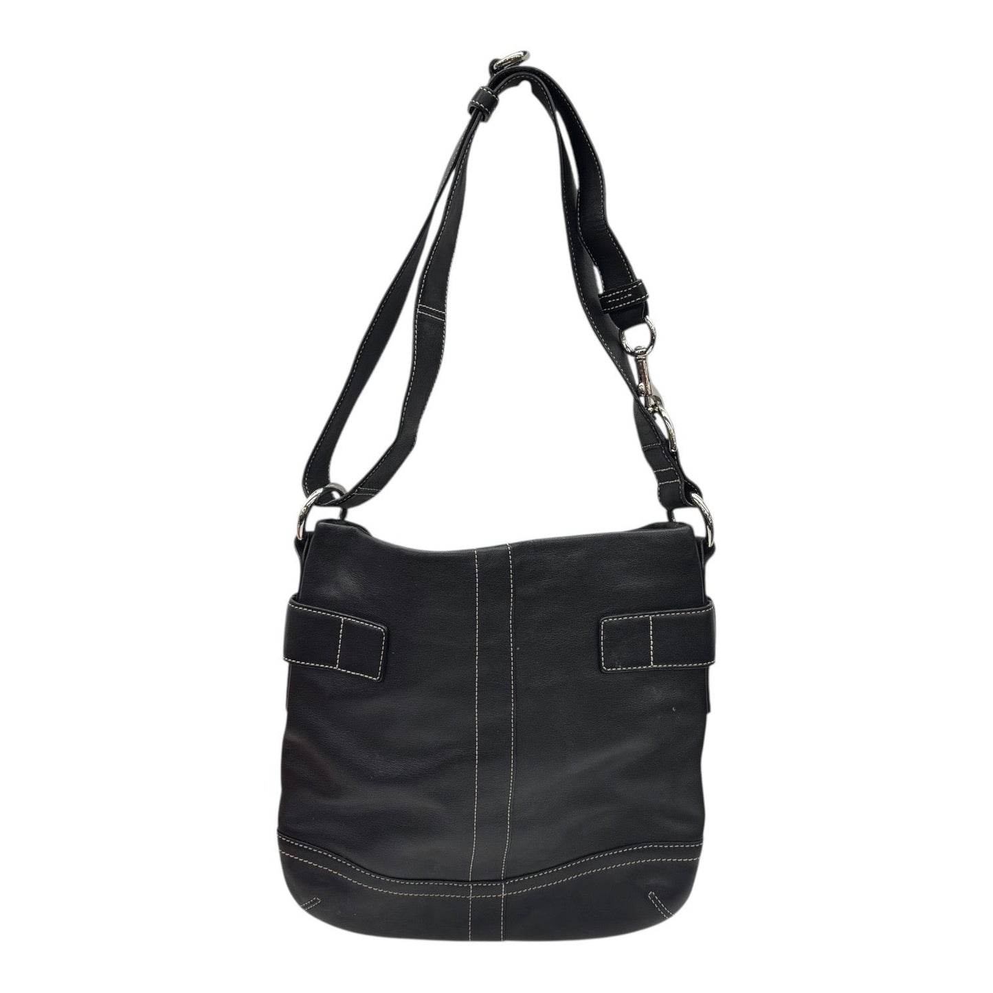 Handbag Designer By Coach In Black, Size:Medium