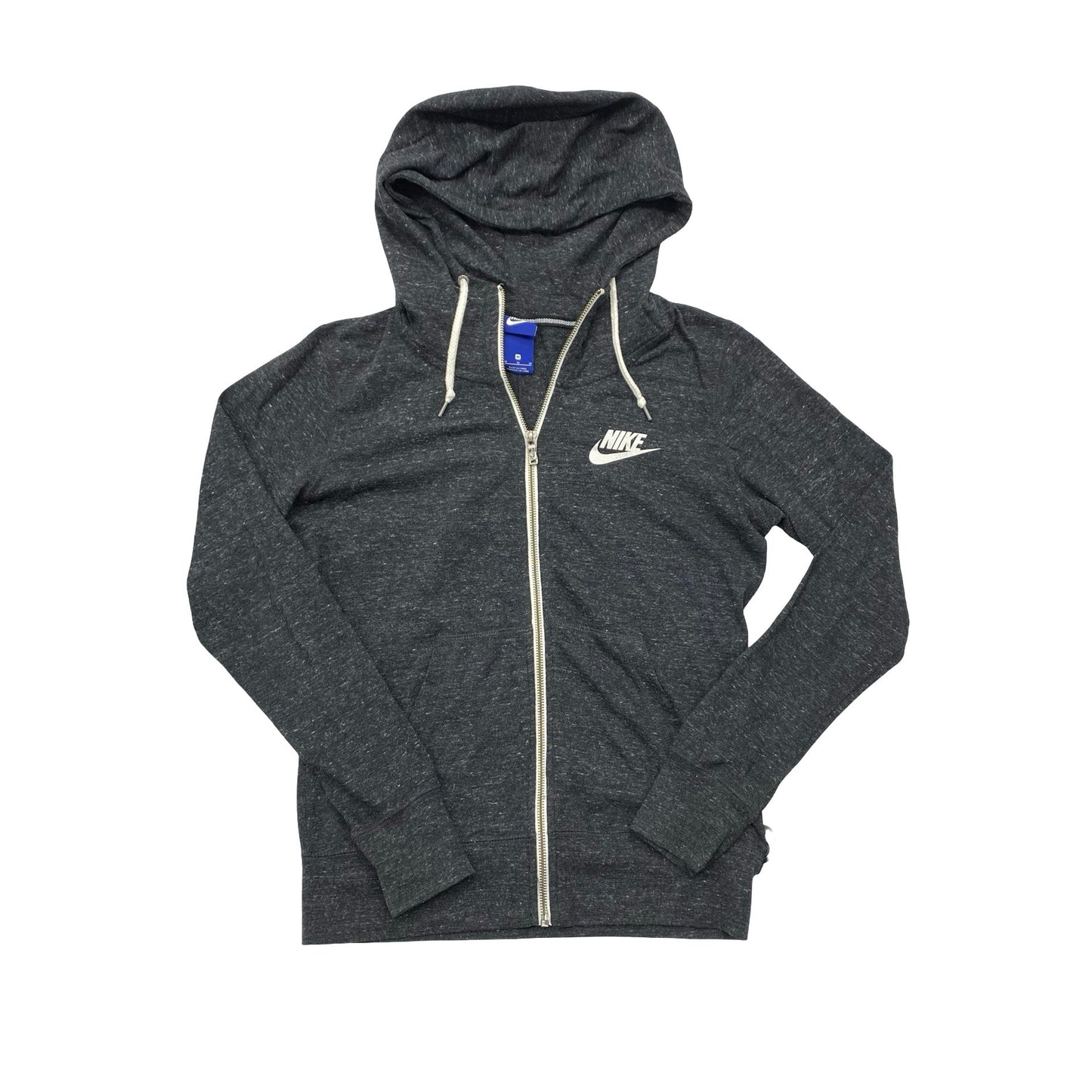 Athletic Jacket By Nike In Grey, Size:M