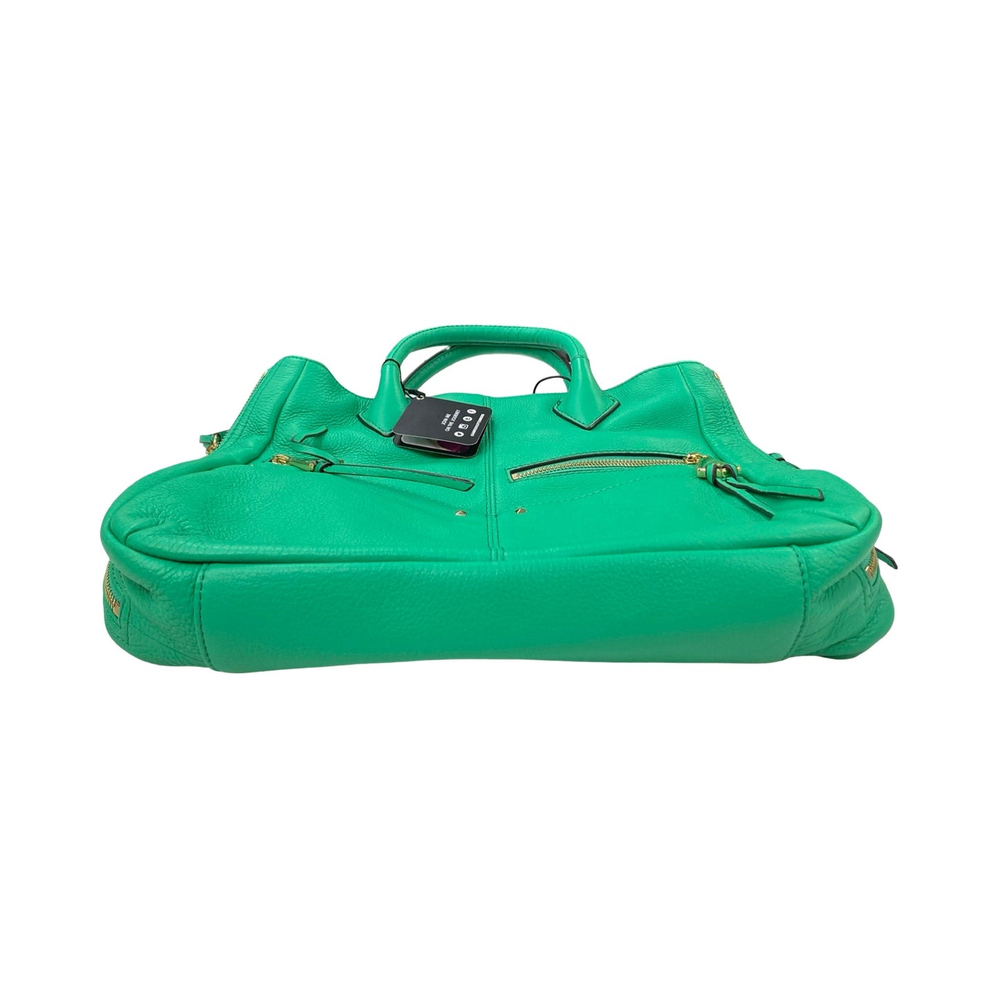 Handbag Leather By Aimee Kestenberg In Green, Size:Medium