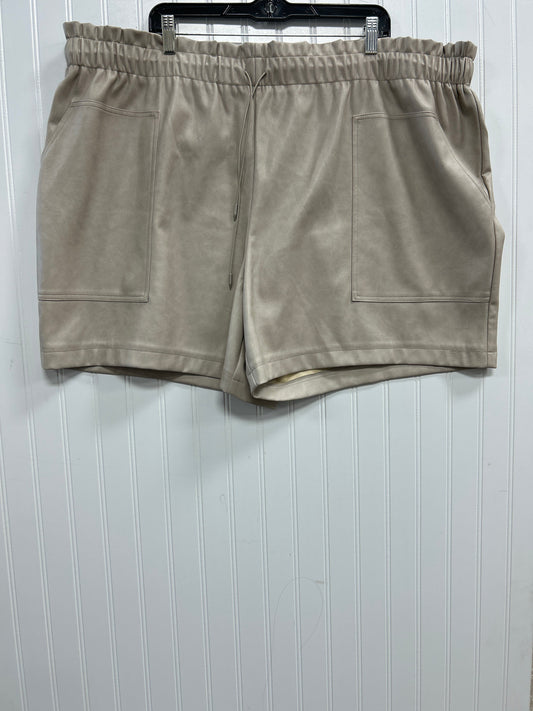 Shorts By Avec Les Filles In Tan, Size:22