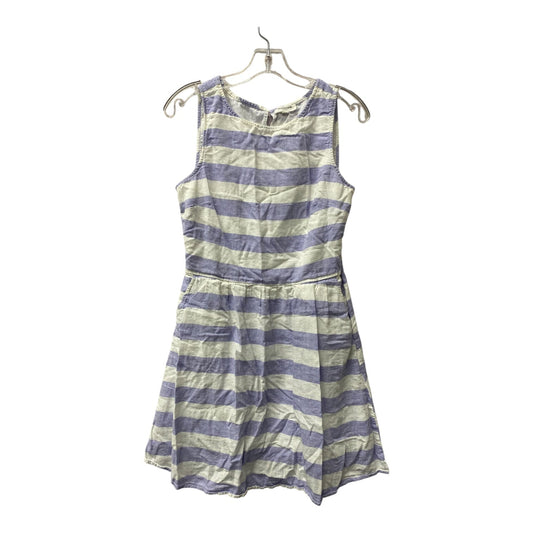 Dress Casual Short By Beachlunchlounge In Purple & White, Size:M