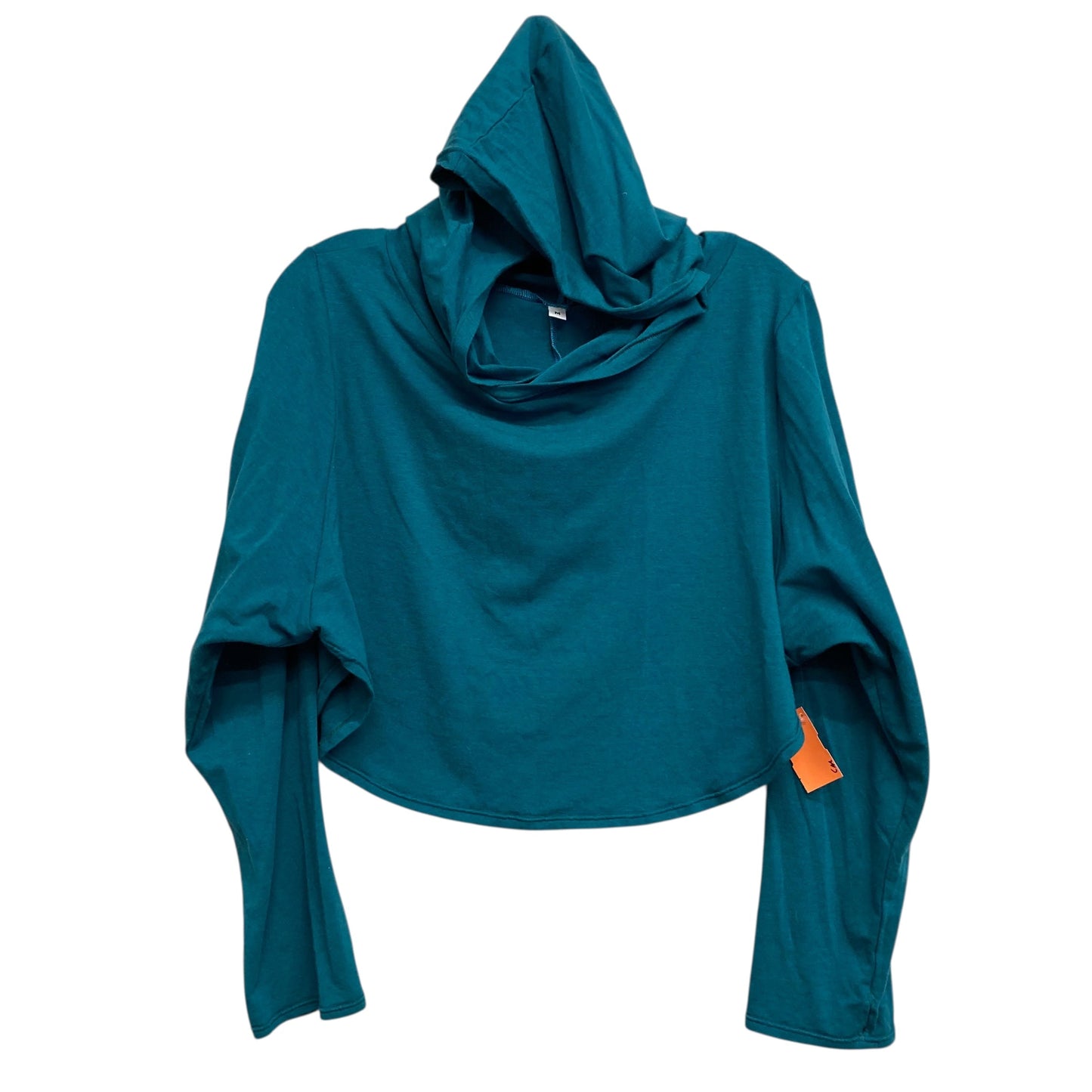 Athletic Top Ls Hoodie By Krysalis In Teal, Size:M