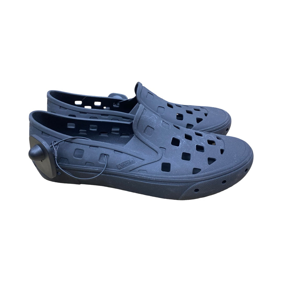 Shoes Flats By Vans In Black, Size:9