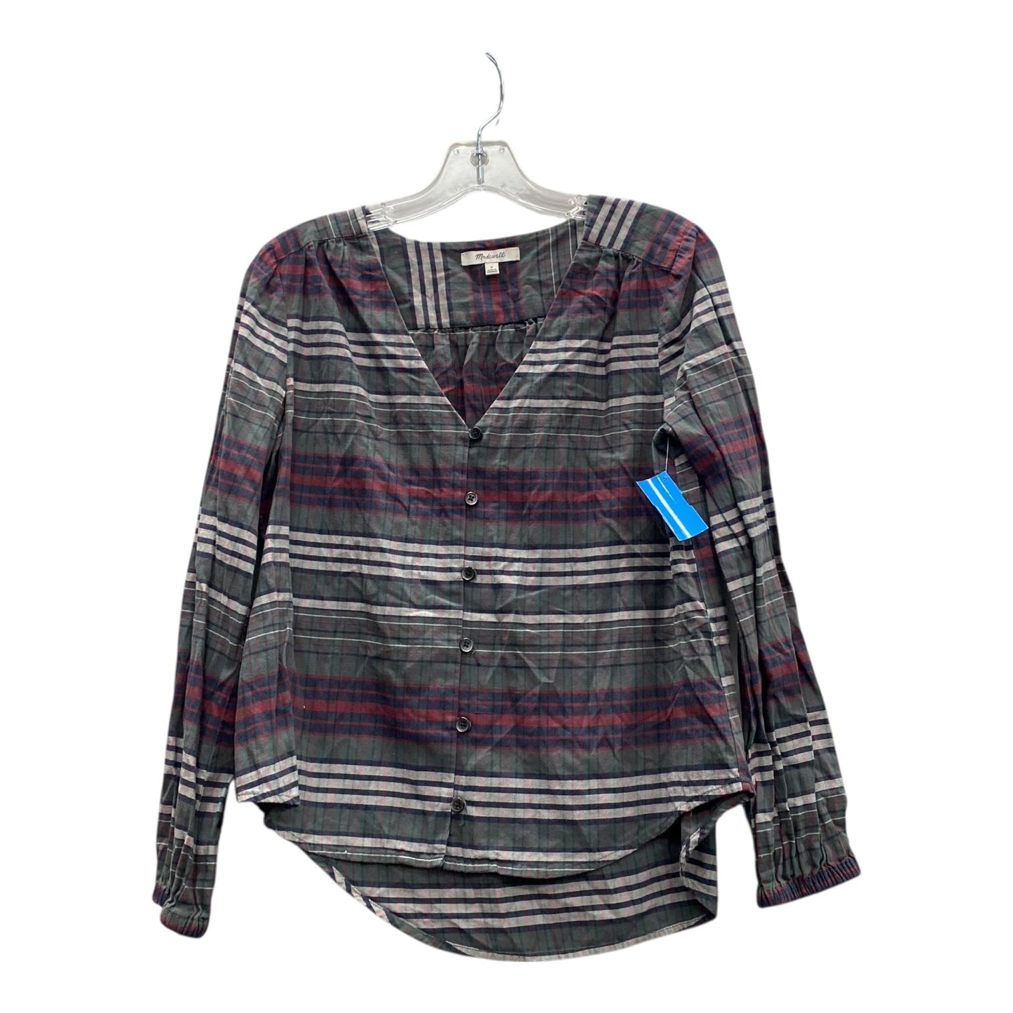 Blouse Ls By Madewell In Green, Size:S