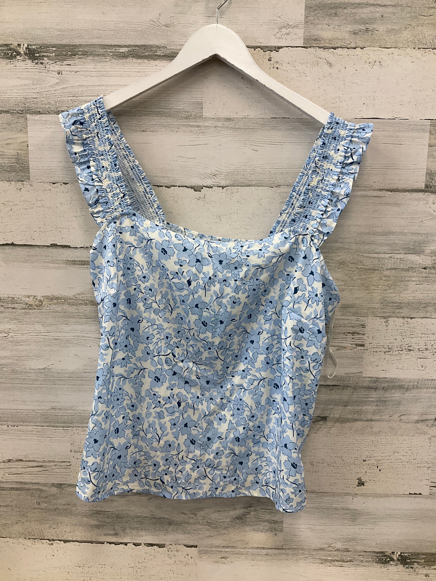 Tank Top By Lush In Blue & White, Size:Xxl