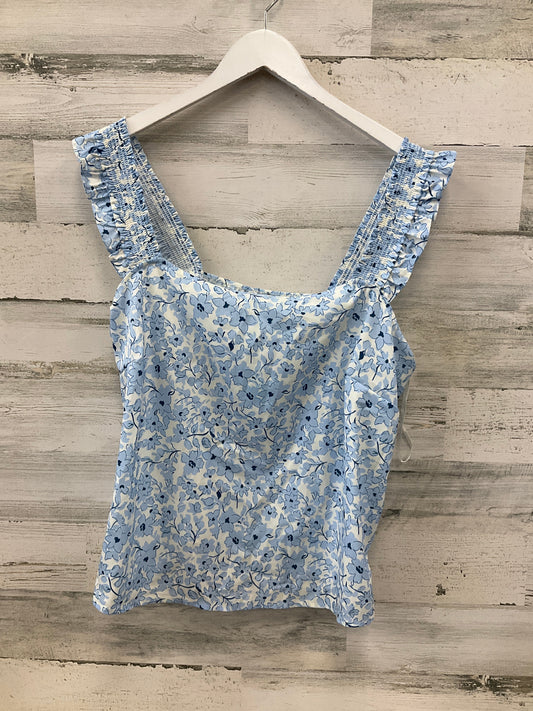 Tank Top By Lush In Blue & White, Size:Xxl