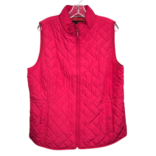 Vest Puffer & Quilted By Talbots In Pink, Size:L