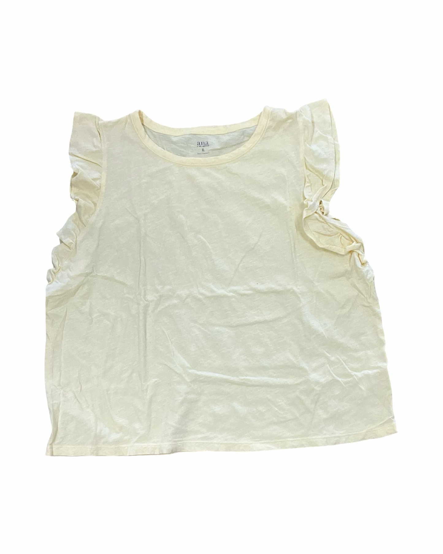 Top Sleeveless By Ana In Yellow, Size:Xl