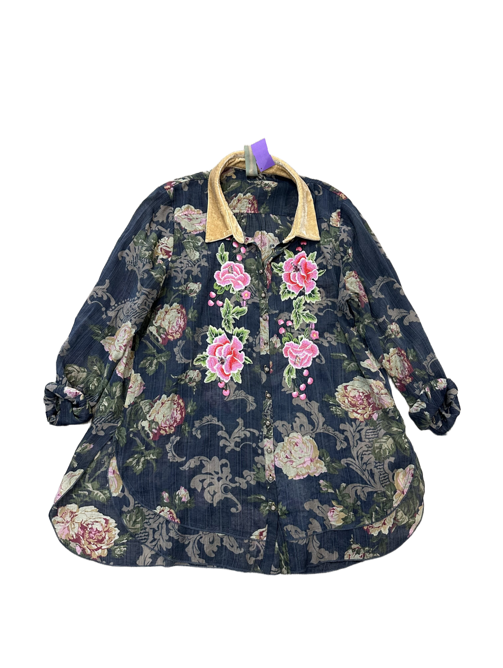 Blouse Long Sleeve By Aratta Silent Journey  Size: L